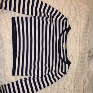 cropped long sleeve shirt